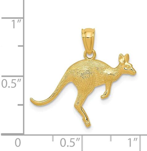 قلادة كانجارو من الذهب الأصفر عيار 14 قيراط، هدية للنساء in Kuwait