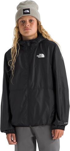 The North Face Boys' TNF Cyclone Wind Jacket - Wind & Water Resistant, UPF 40+ Sun Protection, Built-In Chin Guard, TNF Black, X-Large in Saudi Arabia
