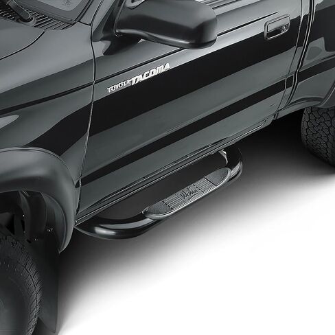 Westin 25-0835 Signature 3 Round Nerf Bars يناسب 1995-2004 Tacoma Standard Cab (4WD أو PreRunner فقط) زوج أسود in Kuwait