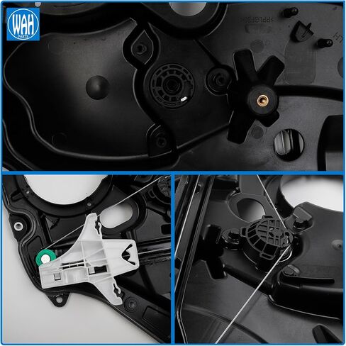 Rear Left Driver Side Power Window Regulator Compatible with 2010 2011 2012 2013 2014 Volkswagen Golf GTI 2.0L 2.5L 5K4839461 in Kuwait