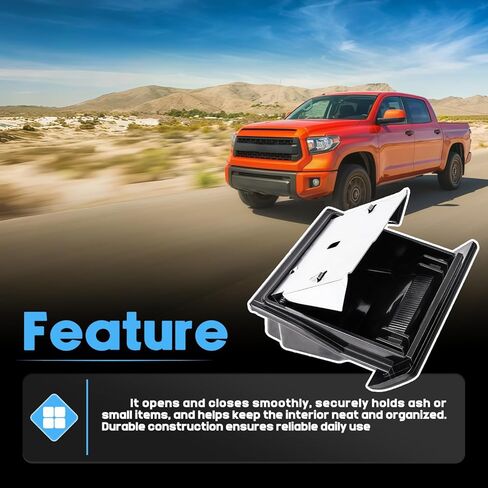 Front Dash Center Ashtray Assembly Fit For Toyota 4Runner 1996-2002 Fit For Toyota T100 1993-1998 Pickup Black Ash Tray Insert Coin Holder Replaces 74111-35010 in Saudi Arabia