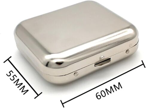 Mini Pocket Ashtray Windproof Ashtray with Lid, Stainless Steel Car Ash Tray for Compact Cigarette Snuffers, Indoor/Outdoor, 2.36 Inch, Silver in Saudi Arabia
