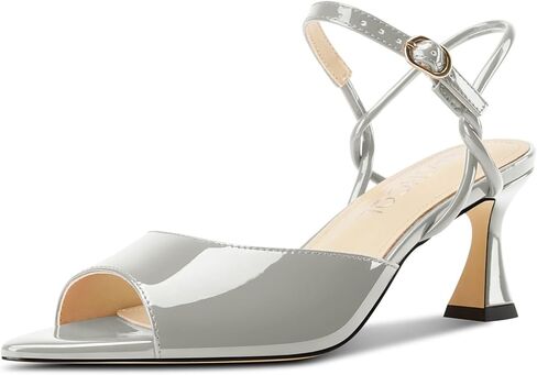 Aachcol Womens Strappy Kitten Heel Sandals Pointed Peep Open Toe Flared Heels Ankle Strap Party Dress Shoes 2.5 Inches Heels in Saudi Arabia