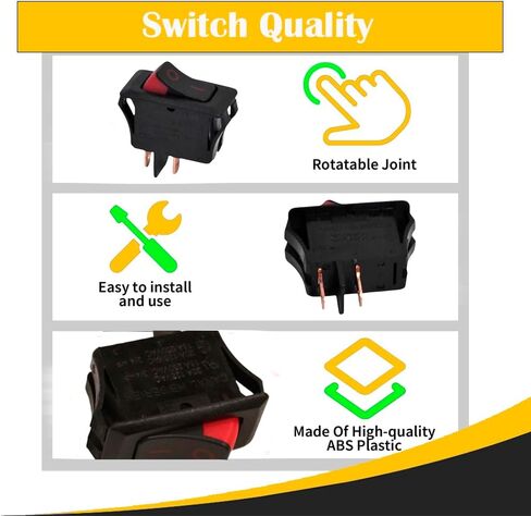 Replacement For Oreck XL7 Type 6 On/Off Rocker Handle Switch – Black/Red 1-Speed Switch – Fits U3840, U3800HH, U3774, DS1700, XL2000/U2000, Replaces Part # 430000914, O-7555901 (3PK) in Saudi Arabia
