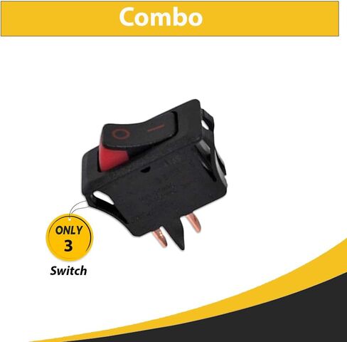 Replacement For Oreck XL7 Type 6 On/Off Rocker Handle Switch – Black/Red 1-Speed Switch – Fits U3840, U3800HH, U3774, DS1700, XL2000/U2000, Replaces Part # 430000914, O-7555901 (3PK) in Saudi Arabia