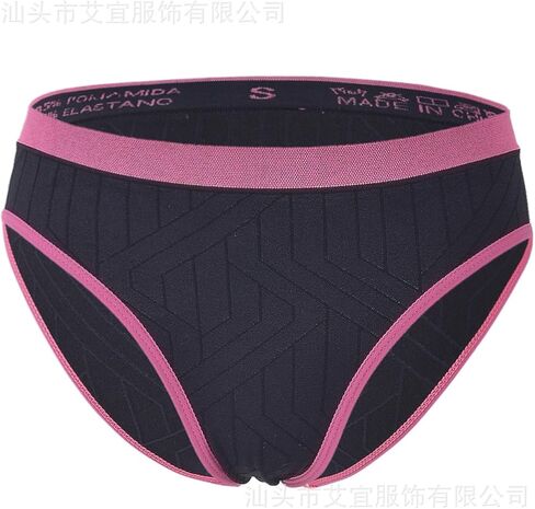 5PCS Women's Seamless Low-Rise Color Block Bikini Briefs, Fashion Ladies Underwear with Cotton Crotch(Large) in Saudi Arabia