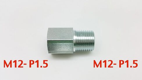 Autobahn88 Anti-Rust Steel Hose End Conversion Fitting - Metric, M12 x 1.5 Female to M12x1.5 Male - HEX 22, L=43mm (1.7") (code : FTM523) in Saudi Arabia
