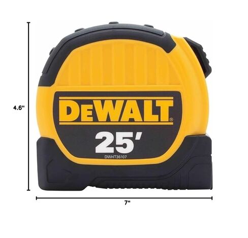 DWHT36107 25FT Tape Measure Yellow, 25-Foot in Saudi Arabia