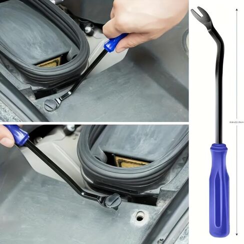 1Pcs Heavy-Duty Car Trim Removal Tool - Professional Clip Puller Rivet Remover Durable Pry Bar for DIY Auto Panel Door Window Repair in Saudi Arabia