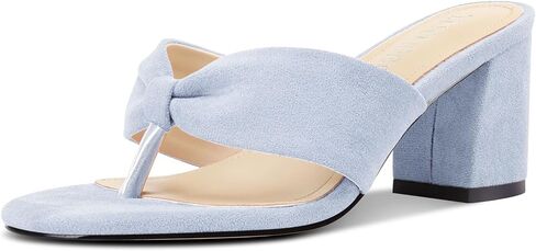 TNYNFBEB Womens Chunky Block Mid Heel Open Toe flip flop Sandals Thong Slip-on Prom Dress Basic Classic Summer 2.6 Inches Heels in Saudi Arabia