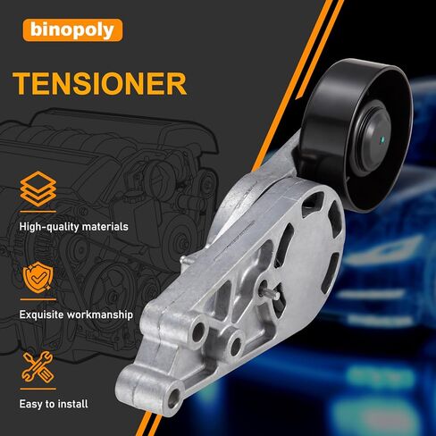 binopoly 38207 Drive Belt Tensioner Assembly With Pulley For Audi A4 05-08 2.0 L/A4 02-06 1.8 L OE#89332 06B903133A 06B903133 06B903133E 06B903133D in Saudi Arabia