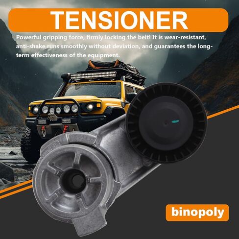 binopoly 39389 Drive Belt Tensioner Assembly With Pulley For 2011-2021 BMW 335I/435I/535I/640I/740I/740LI/M2/M235I/M3/M4/X3/X4/X5/X6 OE# 89702 11287599097 11288604266 in Saudi Arabia