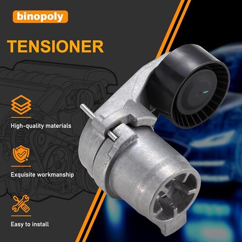 binopoly 39389 Drive Belt Tensioner Assembly With Pulley For 2011-2021 BMW 335I/435I/535I/640I/740I/740LI/M2/M235I/M3/M4/X3/X4/X5/X6 OE# 89702 11287599097 11288604266 in Saudi Arabia