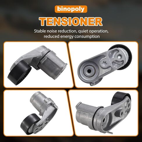 binopoly 39389 Drive Belt Tensioner Assembly With Pulley For 2011-2021 BMW 335I/435I/535I/640I/740I/740LI/M2/M235I/M3/M4/X3/X4/X5/X6 OE# 89702 11287599097 11288604266 in Saudi Arabia