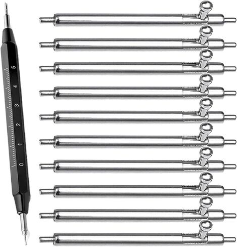 14mm 16mm 18mm 20mm 22mm 24mm Quick Release Watch Spring Bars φ1.5mm Diameter 10pcs Stainless Steel Watchband Pins with Spring Bar Remove Tool for Wristwatch Straps in Saudi Arabia