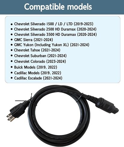 84564686 متوافق مع سلك سخان Duramax Block، متوافق مع موديلات شيفروليه سيلفرادو 1500 / LD/LTD وشاحنات Silverado 2500/3500 HD المجهزة بسخان كتلة المحرك في المصنع in Kuwait