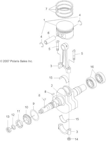 Polaris 3087239 ASSEMBLY CONNECTING ROD Magnum Trail Blazer 330 200 Trail in Saudi Arabia