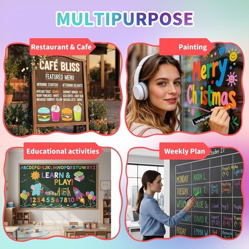 اقلام طلاء اكريليك، قلم ماركر طلاء للرسم على الصخور، 18 لون، اقلام تحديد اكريليك دائمة بطرف دقيق مثالي للحرف اليدوية والزجاج والقماش والسيراميك وغيرها in Kuwait