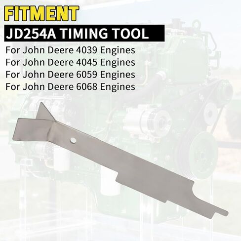 JD254A Timing Tool Compatible with John Deere 4039 4045 6059 6068 Engines| Stainless Steel Camshaft & Injection Pump Alignment Balancer Shaft Timing Tool in Kuwait