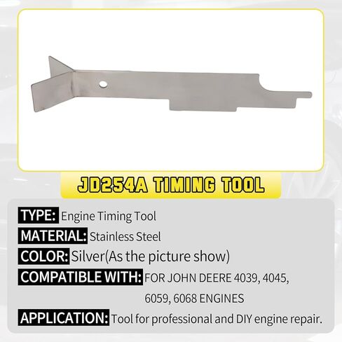 JD254A Timing Tool Compatible with John Deere 4039 4045 6059 6068 Engines| Stainless Steel Camshaft & Injection Pump Alignment Balancer Shaft Timing Tool in Kuwait