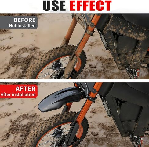 JERBOR Upgraded Front Fender Wheel Fender Mudguard for Tuttio Soleil01 Electric Drit Bike, Duarble Front Fender Mud Guard Protector With Screws for Tutto Tutti Motorcycle Parts (Front Fender) in Saudi Arabia
