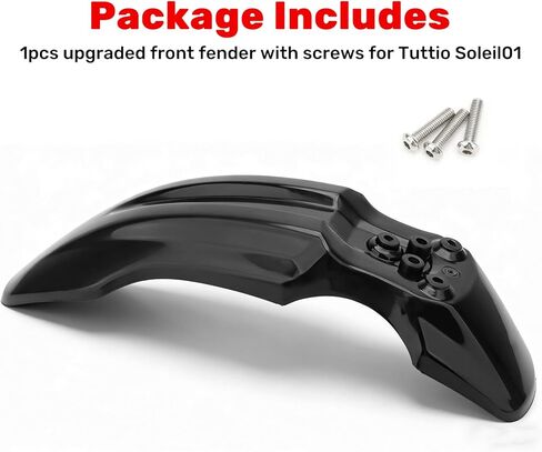 JERBOR Upgraded Front Fender Wheel Fender Mudguard for Tuttio Soleil01 Electric Drit Bike, Duarble Front Fender Mud Guard Protector With Screws for Tutto Tutti Motorcycle Parts (Front Fender) in Saudi Arabia