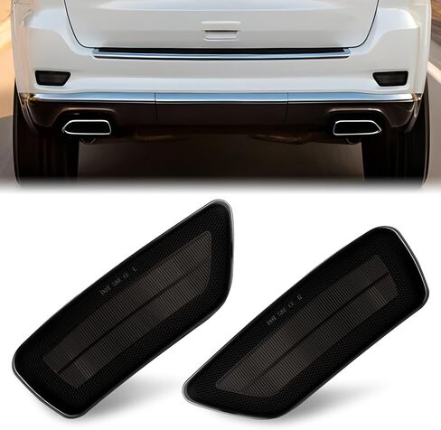 D-Lumina Rear Bumper Reflector Light Compatible with Je-ep Grand Cherokee 2011-2021, Do-dge Journey 2011-2020, Compass 2011-2017, Smoked Lens Rear Reflector Replaces #57010720AC 57010721AC, Pack of 2 in Saudi Arabia