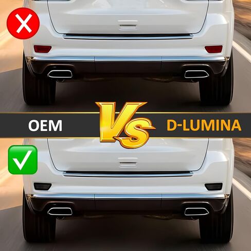 D-Lumina Rear Bumper Reflector Light Compatible with Je-ep Grand Cherokee 2011-2021, Do-dge Journey 2011-2020, Compass 2011-2017, Smoked Lens Rear Reflector Replaces #57010720AC 57010721AC, Pack of 2 in Saudi Arabia