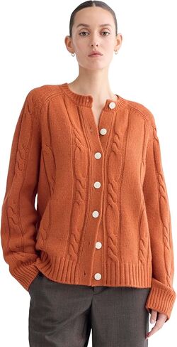 Everlane Women's Everlane Cable Cardigan in Extrafine Luxe Merino in Saudi Arabia