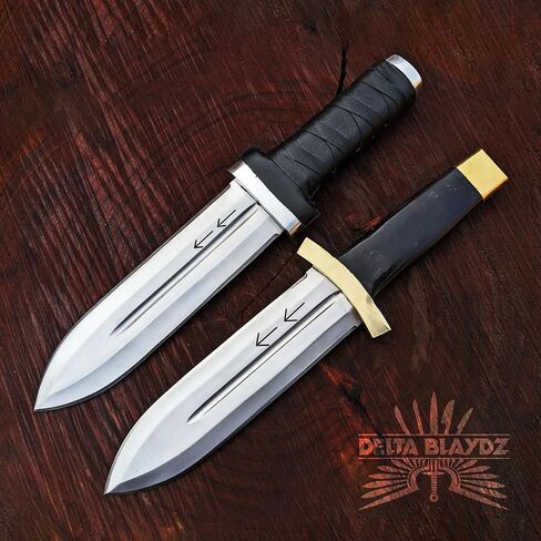 Handmade Pair Vinland Saga Thorfinn of Fixed Blade knife, D2 Steel Blades, Collectible Replica Knives with Leather Sheath in Saudi Arabia