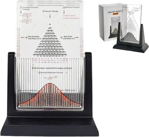 لوحة جالتون المكتبية، نموذج عرض قدرة لوحة جالتون، مع منحنى الجرس، عرض قانون إحصائي فعال، أداة تدريس مختبر الفيزياء للفيزياء والتعليم، تلهم الفضول in Kuwait