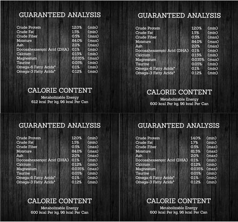 Fussie Cat Premium Canned Grain Free Cat Wet Food - Variety Bundle 4 Flavors Pack with HS Pet Food Bowl (12 Cans) (Tuna & Ocean Fish- Tuna & Salmon - Tuna & Shrimp - Tuna & Chicken) (2.82 Oz) in Kuwait