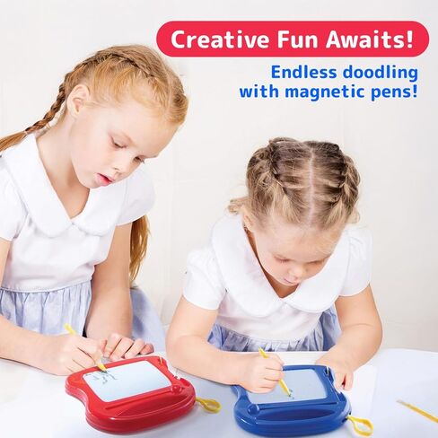 PREXTEX 18 Pack of Mini Magnetic Drawing Board for Kids - Mini Doodle Pad Bulk Toys for Party Favors for Kids 4-8 and 8-12 - Classroom Prizes, Goodie Bags for Kids Birthday Party - Kid Toys in Kuwait