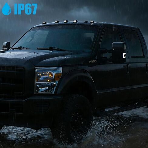 5 قطع من مصابيح LED بيضاء لسقف الكابينة متوافقة مع 1999-2016 F250 F350 F450 F550 و2004-2017 F650 F750 ملحقات شاحنة التخليص العلوي ومصابيح الجري المدخنة in Kuwait