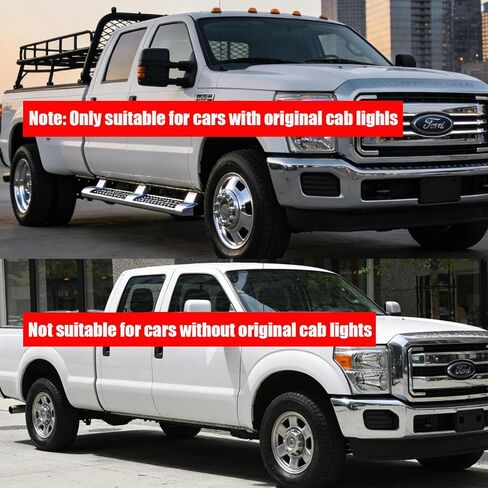 5 قطع من مصابيح LED بيضاء لسقف الكابينة متوافقة مع 1999-2016 F250 F350 F450 F550 و2004-2017 F650 F750 ملحقات شاحنة التخليص العلوي ومصابيح الجري المدخنة in Kuwait