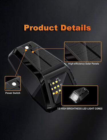 مصابيح الكابينة الشمسية للشاحنات المزودة بجهاز تحكم عن بعد، مصابيح LED بيضاء لسقف الحفر بدون جهاز تحكم عن بعد مع مستشعر اهتزاز، مصابيح أمان مقاومة للماء IP67 لمركبات RVs Pickup SUV Van 5PCS in Kuwait