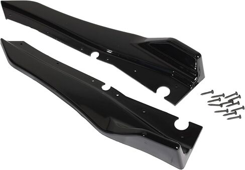 Rear Bumper Spoiler Diffuser Splitter Protector Fit for Infiniti Q50 Q50s 2014-2024, 2PCS Rear Bumper Side Lip Aprons Valence Spat Exterior Accessories (Gloss Black) in Saudi Arabia
