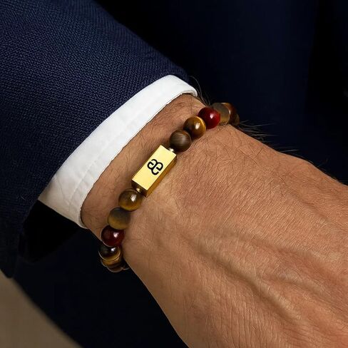 Kartini Studio Bead Bracelet for Man, Mixed Tiger's Eye Bracelet, Tiger's Eye Jewelry, Gift for Men in Saudi Arabia