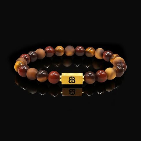 Kartini Studio Bead Bracelet for Man, Mixed Tiger's Eye Bracelet, Tiger's Eye Jewelry, Gift for Men in Saudi Arabia