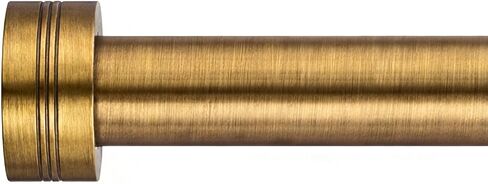 Antique Brass Curtain Rod for Windows 18 to 88 Inches,1 Inch Adjustable Drapery Pole,Heavy Duty Outdoor/Indoor Modern Curtain Rods,Easy Installation(Antique Brass 18"-88") in Saudi Arabia