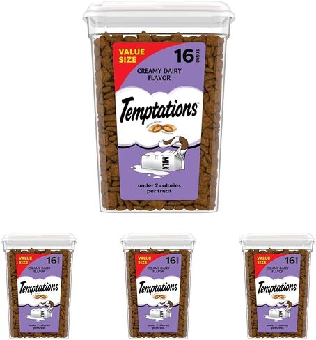 TEMPTATIONS Classic Treats for Cats Creamy Dairy Flavor 3 Ounces (Pack of 12) in Kuwait