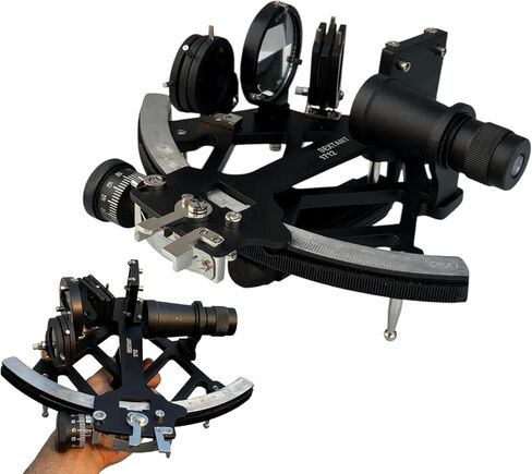 Nautical Sextant – 9 Inch Marine Navigation Instrument with Telescope, Celestial Navigation Tool for Sailors, Maritime Collectible & Gift in Saudi Arabia