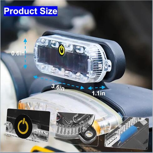 RQG Solar Strobe Lights*2 and Fake Car Alarm Light *2, Colorful Led Warning Light,Automotive Interior Flash Anti Collision Light,Anti-Theft Security Alarm Lights for Car Truck Motorcycle, 4 Pack in Kuwait