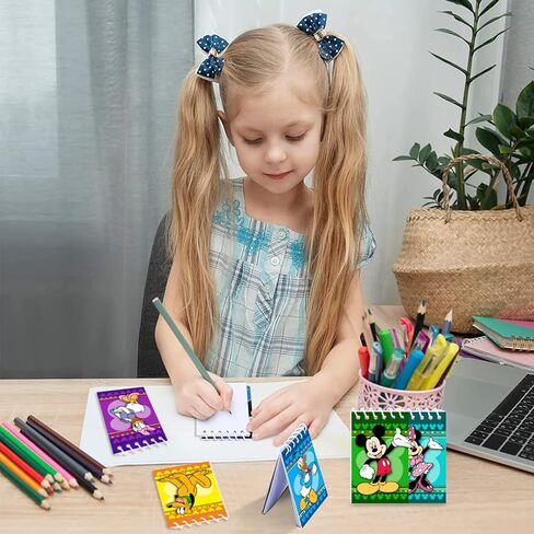 لوازم حفلات أعياد الميلاد من الفأر، 24 قطعة من دفاتر الملاحظات الصغيرة لهدايا حفلات أعياد الميلاد ميكي، حشو حقائب جودي، مكافآت الفصل الدراسي، 8 أنواع in Kuwait