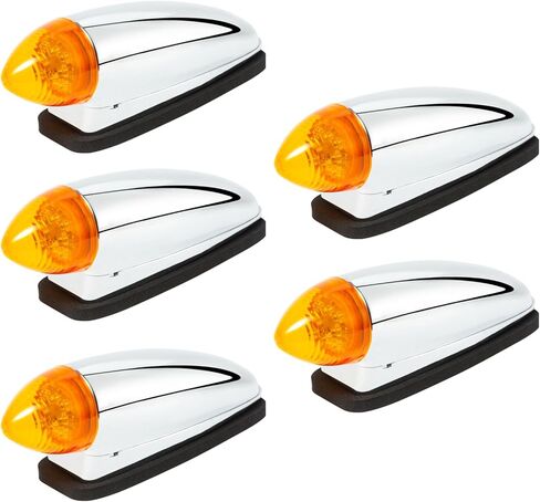 EVERESTHD 5PCS LED Roof Marker Light Top Cab Running Lights Assembly Heavy Duty Trucks Replacement Fit for Mack CHU 2000-2018 in Kuwait