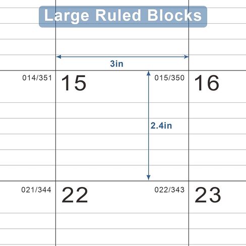 تقويم مكتب 2026، تقويم مكتب كبير مقاس 22 بوصة × 17 بوصة من KOPEESY، 18 فمًا من يناير 2026 إلى يونيو 2027، تقويم سطح المكتب مع ملاحظات وورق سميك للمنزل والمكتب والمدرسة (أزرق) in Kuwait