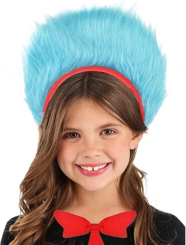 Blue Fuzzy Headband Blue Thing Hairband Thing Costume Headwear for Theme Party World Book Day Cosplay Costume Accessories in Saudi Arabia