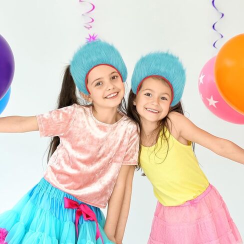 Blue Fuzzy Headband Blue Thing Hairband Thing Costume Headwear for Theme Party World Book Day Cosplay Costume Accessories in Saudi Arabia
