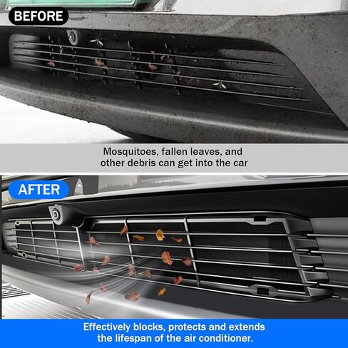Front Grille Mesh Inserts for Tesla Model Y Juniper 2026(NOT for Standard/Performance), Lower Bumper Grill Guard, ABS Protective Mesh Cover, Prevent Debris & Rocks, Easy Snap-On Installation in Kuwait