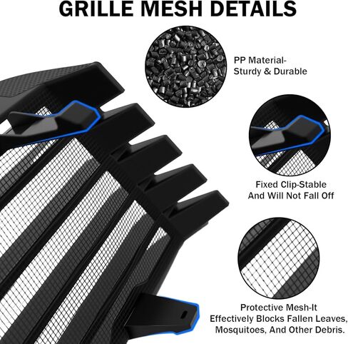 Front Grille Mesh Inserts for Tesla Model Y Juniper 2026(NOT for Standard/Performance), Lower Bumper Grill Guard, ABS Protective Mesh Cover, Prevent Debris & Rocks, Easy Snap-On Installation in Kuwait